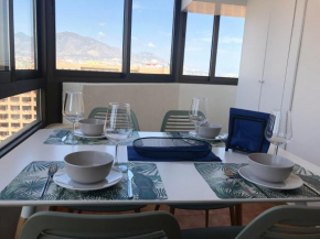 Apartamento Torre II Las Palmeras mit seitlichem Meerblick und Pool in Fuengirola, Fuengirola
